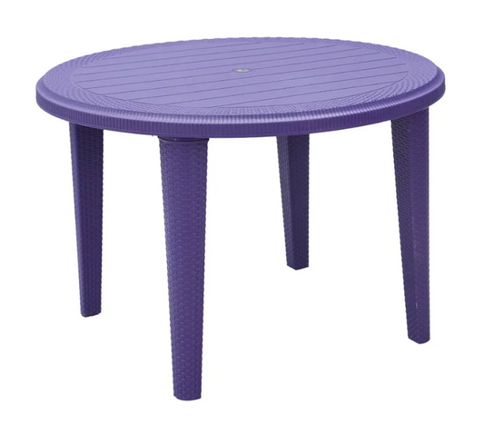 Pure Plastic Rattan Legs Table