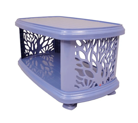 Full Plastic Double Shelf Tree Cross Table