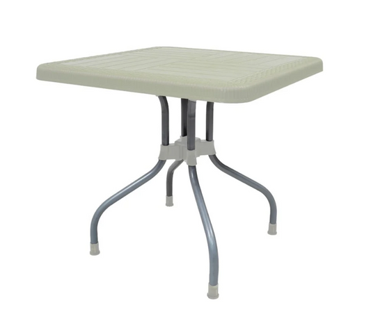 Lexus Prince Square Table with Silver Legs